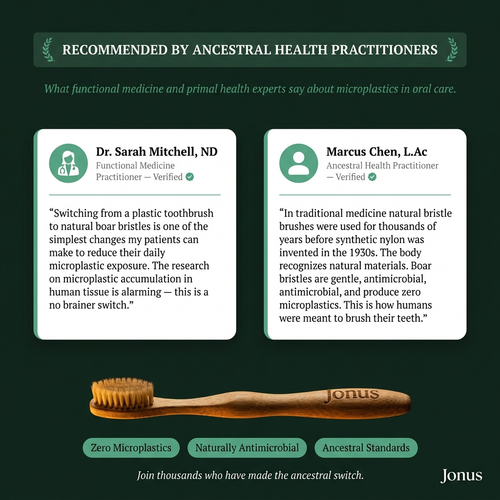 Natural Bamboo Toothbrush with Pig or Horse Hair Bristles